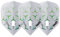 ONE80 Dart L-Style Dart Flights Lukas Wenig LUU Dartflights Hochwertige Flights 180 Micron Stark (Clear Grün)