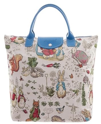 Signare Peter Rabbit Tapestry Foldaway Shopping Bag | Eco-Friendly Compact Design | 39cm W x 35cm H | Officially Licensed Beatrix Potter Merchandise | Perfect for Fans and Eco-Conscious Shoppers