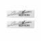 Limited Edition Aufkleber,Asudaro 2St Autoaufkleber Personalisierte Auto Selbstklebende Heckscheibe Sticker Kreative PVC Styling Aufkleber Für SUVs LKW Boote Geländewagen,75mmx18mm Silber