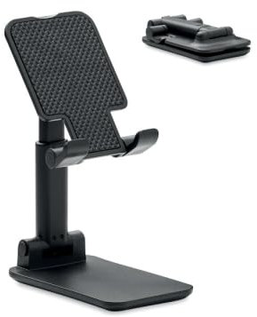 Cracksin Handyhalter Tisch Verstellbar Büro Handy Ständer Tisch Handyhalterung Smartphone Ständer Handy Halterung kompatibel mit iPhone, Huawei, Samsung, Xiaomi, alle Smartphones (Schwarz)
