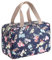 IGNPION Grande trousse de toilette de voyage étanche pour femme, trousse de maquillage, sac de maquillage, sac de gym, sac de gym, oiseau violet, Oiseau bleu foncé