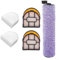 Replacement Brushroll And Washable Filters For Shark for HydroVac 3-in-1 Multi-surface Vacuum, Mop And Self-cleaning Systems For WDB1F2 AW201 WD201 WD201 WD101 WD100