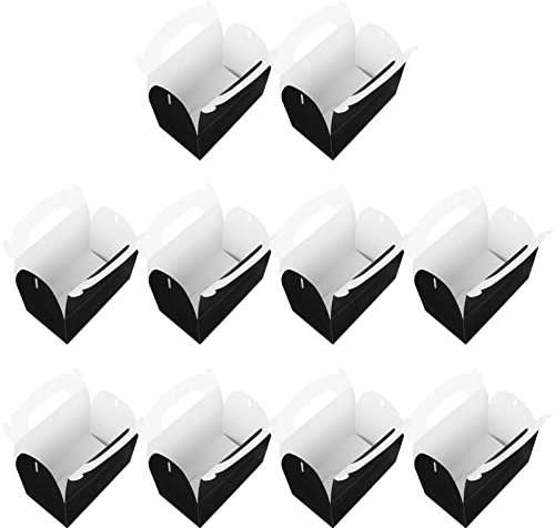 CIYODO Caja De 10 Uds. cartón de embalaje de pastel cajas de galletas contenedores de dulces para cajas de pastel recipientes para galletas para regalar cajas de favores Mano