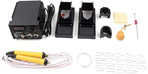 60W Branding Macchina Digitale Pistone Regolabile Fuoco Pittura Set Pistone Accensione Stand