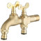 SXWYLZ Rubinetto Doppio Giardino Ottone Rubinetto con Chiave da Esterno Rubinetto Acqua Fredda Doppio Rubinetto Irrigazione Rubinetto da Esterno Antigelo