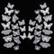32 Pcs White Lace Embroidered Butterfly Patches - Organza 3D Sew Iron on Patches for Decorating Wrapping Making Hair Accessory Brides Dress Crafts 8 Styles