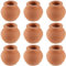 GORGECRAFT 10pz in Miniatura Piccoli Vasi di Terracotta Fioriera in Ceramica Mini Fioriera in Terracotta Vasi Succulenti per Giardino delle Fate Fai da Te Piante Ufficio Scrivania Davanzale Vivaio