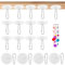 60 Pezzi Gancio Adesivo per Soffitto, Ganci Adesivi Trasparenti, Ganci Soffitto Adesivi, Ganci da Soffitto Adesivi, Ganci per Soffitto Autoadesivo per Cucina, Bagno, Parete, Porta, Soffitto