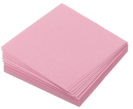 QUARKZMAN 100 fogli di carta origami, 7 x 7 cm, carta pieghevole quadrata double face, 70 g/m², piccoli quadrati di carta origami per artigianato, progetti regalo, decorazione rosa