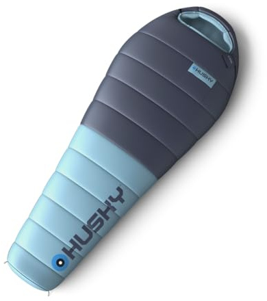 Husky Drape Liecht Schlafsack 4 Jahreszeiten bis -20°C, Warmer Winter Mumienschlafsack für Erwachsene, Winterschlafsack für Camping, Trekking und Outdoor