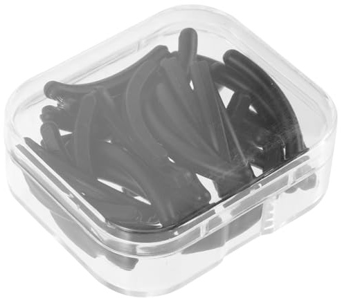 Schwarz Nachfüllpackung 31 Silikon Stück für Wimpernzange | Wimpernzangen Zubehör aus Silikon und Kunststoff, 1 Kasten Ersatz Nachfüllpacks für Girls