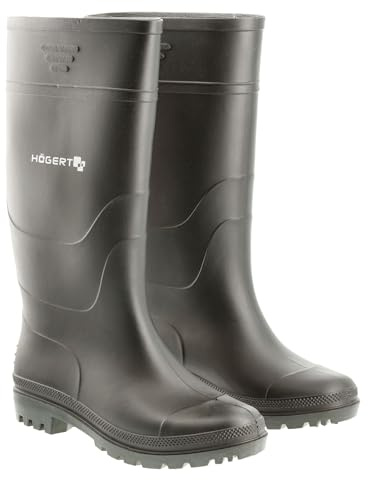 Högert Technik Kolbnitz, Rain Boot Uomo, Nero, 46 EU
