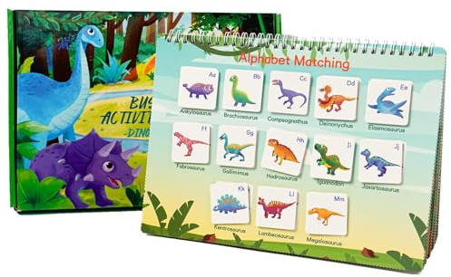 Jouets Dinosaures | Jeux Éducatifs Interactifs Amusants pour la Table,Livre de Puzzles pour,pour Adolescents École Loisirs Éducatifs à la