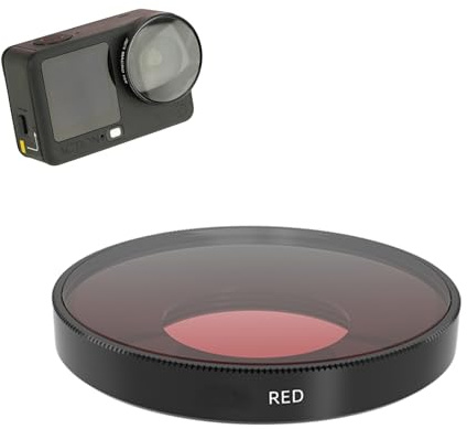 Lens Filter Compatible with DJI Osmo Action 6 - Multi-Coated Optical Glass, Waterproof & Scratch-Resistant, Various Effects for Creative Shooting (Diving Red)