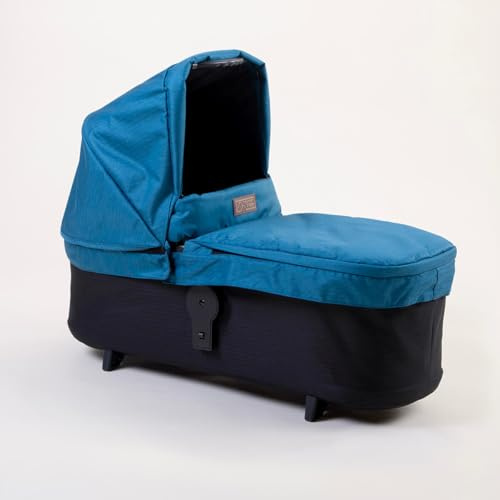 mountain buggy Carrycot Heritage V4 für Duet Zwillingswagen, Farbe Ocean Blau, Babywanne von Geburt bis 6 Monate
