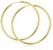 MATERIA Damen XXL Creolen 585 Gold Gelbgold Ohrringe groß 58mm flexibel mit Geschenk-Box Made in Germany #GO-3
