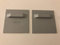 2x Bild-Halter mit Öse skl. 70x70mm Set Edelstahl Schild Acrylglas Glas-Bilder