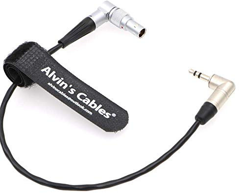Alvin's Cables Tentacle-Sync-Adapterkabel Tentakel-Timecode-Generator 3.5mm TRS auf 5 Pin Stecker 12-Uhr-Richtung nach Oben für ARRI Alexa Sound Devices