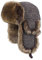 Cozomiz Wintermütze Warme Fliegermütze with Ohrenschützer für Herren Damen Fellmütze Kunstfell Russenmütze Pilotenmütze Hut Trappermütze Uschanka Braun Gestrickt Large