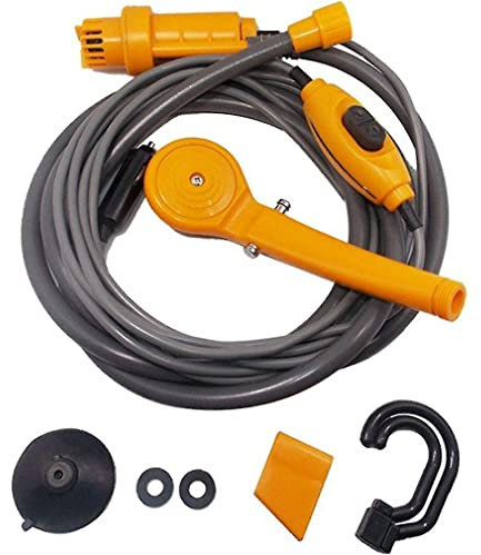 Senmubery 12 V portátil al aire libre camping coche mascota perro ducha