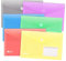 12er Set Dokumententasche A5, 6 Farbe Klettverschluss Dokumentenmappe Brieftaschen zum Dokumenten Abheften mit Lochrand/Etikettentasch und 20 Stück Gifted Visitenkarte