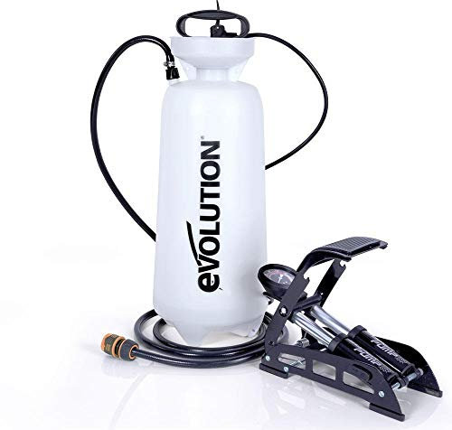 Evolution Bouteille d'eau pressurisée 15L avec pompe à pied et tuyau de 3 m pour la suppression de la poussière