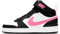 NIKE Court Borough Mid 2, Sneaker Unisex-Adulto, Nero Bianco Rosa, 36.5 EU