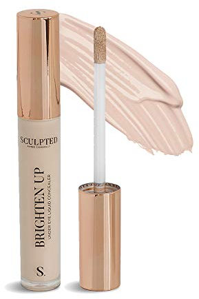 Brighten Up Under Eye Concealer from Sculpted by Aimee (Vanilla) - 7ml Light Coverage Mineral Liquid Makeup Concealer for Hydrating Delicate Skin & Dark Circles with Niacinamide and Hyaluronic Acid