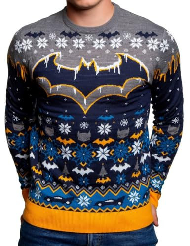 Batman Christmas Jumper for Men or Women - Ugly Sweater Gift (Size: L)