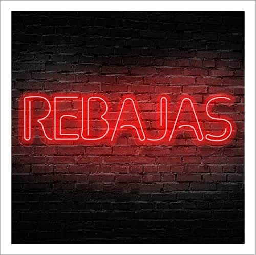 Neón flexible LED con frase de REBAJAS