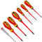 Set di cacciaviti da elettricista SabreCut SCVDE07A SlimDrive completamente isolato con impugnatura morbida Ergonomico con scanalato SL3.0 SL3.5 SL4.0 SL5.5 Phillips PH2 Pozidriv PZ2 e tester