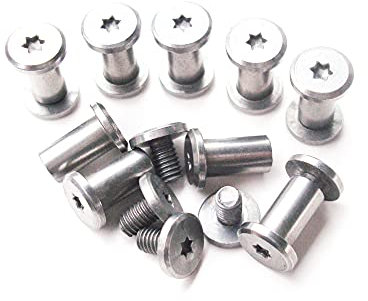 Klappmesser Corby Schrauben,Taschenmesser Pivot Pins,EDC Messermacher Schraubverschlüsse Nieten,DIY Messergriff Studs,Packung mit 10 (9mm)