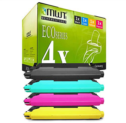 4X MWT Toner kompatibel für Samsung CLX 3180 3185 FW W FN N ersetzt CLT-4072S Black Cyan Magenta Yellow