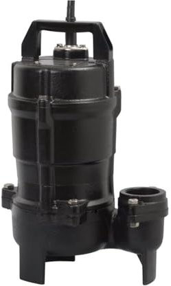 Tsurumi Pump 50UT2.4S 2'' 1/2HP Submersible Sewage & Wastewater Sump Pump, Blue