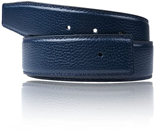Erdi Ünver H Gürtel passend zur H Gürtelschanlle ohne Schnalle in 32mm (90 cm, Dunkelblau)
