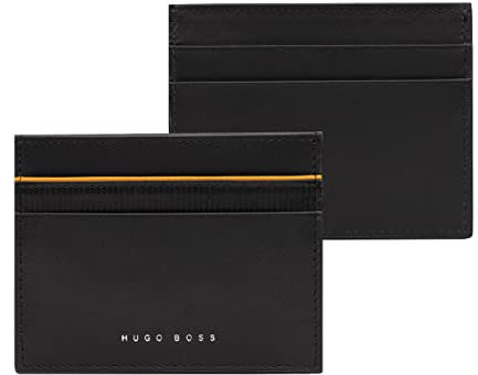 Hugo Boss Unisex Gear Reisezubehör-Kartenhüllen für Reisende, Schwarz/Gelb