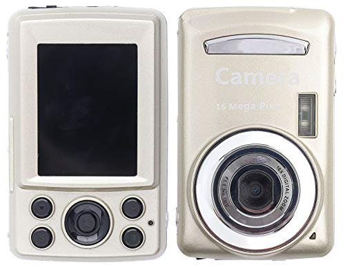 Fotocamera Digitale, 16MP 16X Zoom Videocamera Digitale HD Videocamera Compatta 30FPS 720P con Schermo LCD 2.4 Pollici, Visione Notturna, Fotocamera per Studenti Ragazzi Ragazze