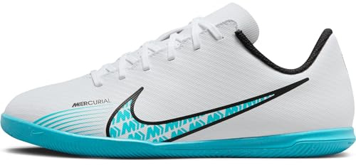 NIKE Jr Vapor 15 Club Ic Sneaker White Baltic Blue Pink Blast 4