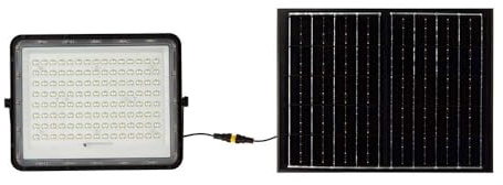 V-TAC Projecteur solaire noir - 20 W - IP65-1800 lumens - 4000 K