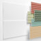 HEXIMO Lamellenwand (1.84 m²) aus XPS - Lamellen Wandpaneele Lamellenverkleidung Akustikpaneele weiß (4 Paneele, HLM-12-01 weiß) Paneele Wandleiste Platten Wand Deko
