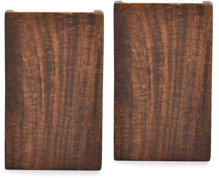 EDHAS Fioriere verticali e da parete in legno di mango per piante decorative per camera da letto e soggiorno (set da 2), (12,7 cm x 3,81 cm x 20,32 cm)