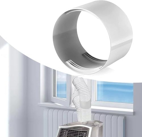 Klimaanlagen Abluftschlauch Adapter, Klimaanlage Schlauch Adapter Bluftschlauch Verbindungsstück Tragbarer Auspuffschlauch Adopter für 15 cm Klimaanlagenschlauch Zubehör, Polypropylen