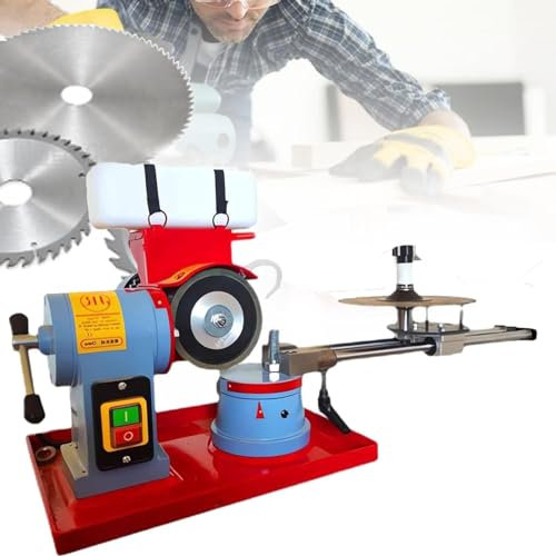 Circular Saw Blade Sharpener, Angle Mill Grinding Machine Machine for Sharpening Carbide Tipped Saw Blades,Water Injection Woodworking Saw Blade Sharpener Machine