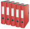 Leitz Qualitäts-Ordner 180° Active, 5er Pack, A4, Schmal, Abgerundeter Rücken, 6,5 cm breit, Gummibandverschluss, Leichtes Polyfoam, Plastik-Ordner, Urban Chic Serie, Rot, 11170020