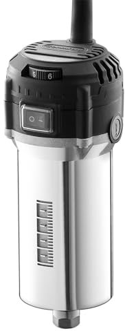 SainSmart 710W Kompakter Router mit 65 mm Durchmesser, 6 variablen Geschwindigkeiten, Handtrimmer-Router, ausgestattet mit ER11 Spannzange und 4 Kohlebürsten, Spindelmotor-Upgrade für CNC-Maschinen