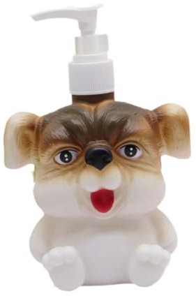FLCPJGV Kinder-Shampooflasche, Seifenspender, Seifenflasche, Kinder-Cartoon-Lotionflasche für Badezimmer, Hund