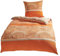 Traumschlaf Mikrofaser Wendebettwäsche Set • Weich, Pflegeleicht und Hautsympathisch • Orientalisches Muster in Orange • mit Reißverschluss • 1 Bettbezug 240 x 220 cm + 2 Kissenbezüge 80 x 80 cm