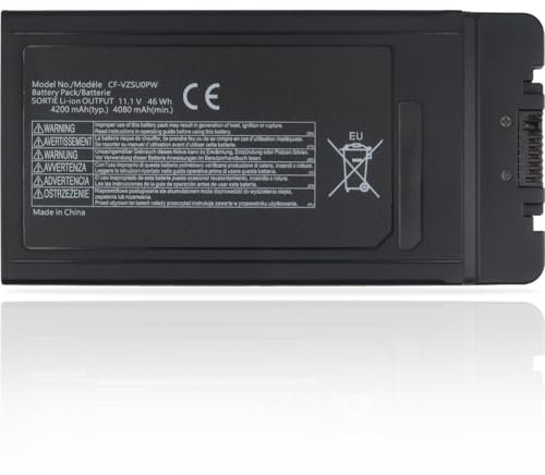 KXRSII CF-VZSU0PW Laptop Akku für Panasonic Toughbook CF-54 CF54 MK1 MK2 MK3 54 Gloved Multi Touch, 54 Lite, 54 Performance, 54 Prime CF-54F9001KM CF-VZSU0PR CF-VZSU0GW CF-VZSU0LW 11.1V 46Wh