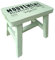 TentHome Vintage Tritthocker Holz Sitzhocker Rustikaler Pflanzenhocker Holzhocker Rechteckige Fußbank Bänkchen kleine Schemel Landhaus Massivholz Hocker Fußhocker Blumenhocker Grün