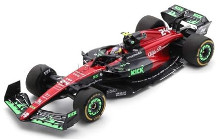 MODELLINO IN SCALA Spark Model COMPATIBILE CON ALFA ROMEO F1 N.24 BELGIAN GP 2023 ZHOU GUANYU 1:18 MODEL SCALE 18S963 241217